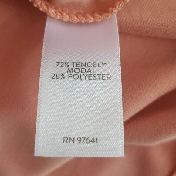 Pure Jill Sand-Washed Piqué Relaxed-Sleeve Top Size MP - Picture 6 of 9